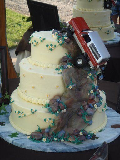 Why you never let the guy design the wedding cake